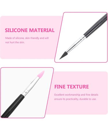 FOYTOKI 15 Pcs Silicone Eyeshadow Brush Make up Sponges Lip Balm Brush Makeup Tool Plastic Handle - Buy Online on SooperMarket.com