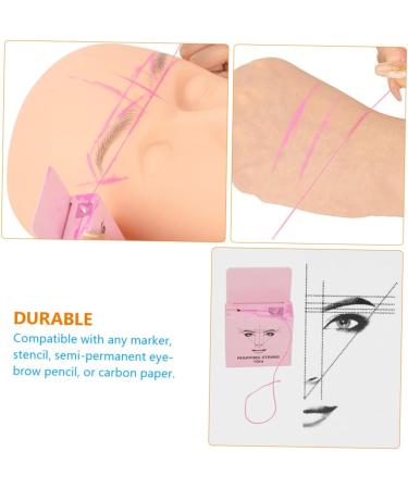 Healeved 3pcs Eyebrow Measurement Tool Eye Brow Corrector Cosmetic Measuring Tools Pink Household - Buy Online on SooperMarket.com