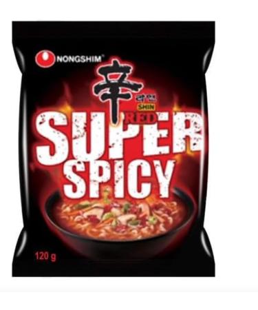 Nong Shim Shin Red Ramyun Super Spicy Instant Noodle 120g (Pack of 10) BY SPICEHUB - Buy Online on SooperMarket.com