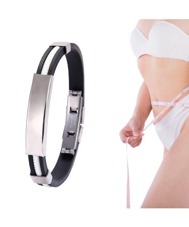 Apus Ion Therapeutic Lympunclog Titanium Wristband Apus Ion Therapeutic Lympunclog Titanium Wristband Adjustable Bracelet Apus Ion Therapeutic Lympunclog Titanium Wristband (White)