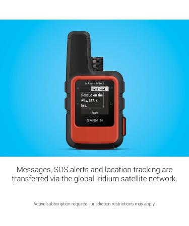 Garmin inReach Mini 2 - Lightweight Compact Satellite Communicator for Hiking - Orange - Buy Online on SooperMarket.com