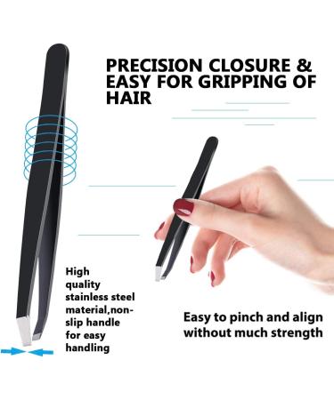3-in-1 Eyebrow Tweezers Set for Women and Men - Slant, Pointed, and Razor Included - Buy Online on SooperMarket.com