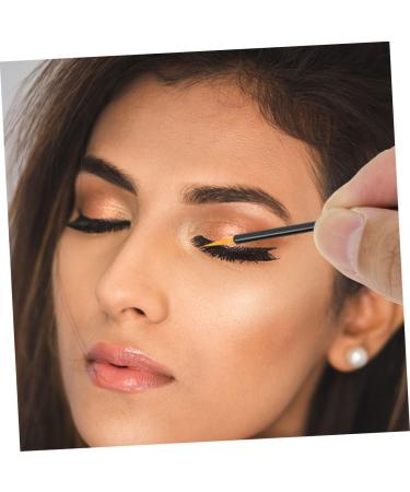 Baluue 100pcs Disposable Eyeliner Brush Practical Eyeliner Brush Curved Eyeliner Brush Facial Tool Plastic 9x6.5cm Black - Buy Online on SooperMarket.com