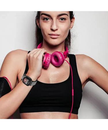 5 Pack Elastic Nylon Bands for Fitbit Versa Smart Watch - Adjustable Breathable Sport Wristband for Men and Women - Buy Online on SooperMarket.com
