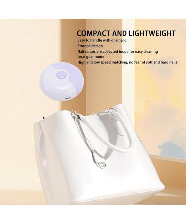 Electric Automatic Nail Clipper - 2 in 1 Electric Automatic Nail Clipper 2 Speeds USB Rechargeable Safety Fingernail Cutter File Nail Scraps Storage for Kids Adult Purple - Buy Online on SooperMarket.com