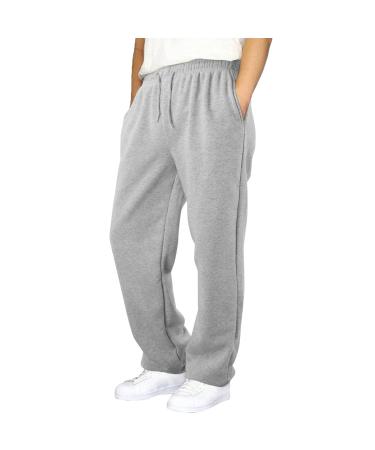 Rumaozia jogging pants Men Width Baggy Sweatpants Cotton Elastic Tailles Sweathosis Pants wide leg sports pants men long breathable yoga pants classic training pants with bags 3xl o a silver