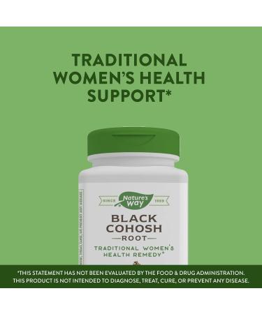 Nature's Way Black Cohosh Root Herbal Supplement to Help Relieve Menstruation & Menopause Symptoms Non-GMO 100 Vegetarian Capsules for Women & Red Clover Blossoms Health Supplement 100 Count SUPPLEMENT + SUPPLEMENT 033674104361 - Buy Online on SooperMarket.com