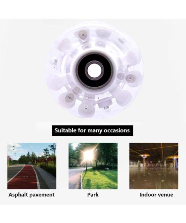 Nezylaf 8 Piece Light Up Roller Skate Wheels with Bearings - Indoor/Outdoor Double Row Skating - 32x58mm 78A - Luminous 6-Color LED - Buy Online on SooperMarket.com