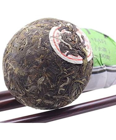100g Aged Raw Puer Tea Green Tea Shen Puerh Tea Tuo with Tin Can Pack - Buy Online on SooperMarket.com