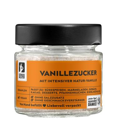 Bremer Gew rzhandel vanilla sugar ground sugar & ground natural vanilla for cooking and baking 90g in a glass jar 90 g