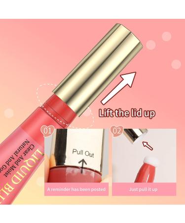 MIESCHER Liquid Blush Beauty Wand - Creamy Cheek & Lip Stain Stick for Dewy & Natural Glow - Buy Online on SooperMarket.com