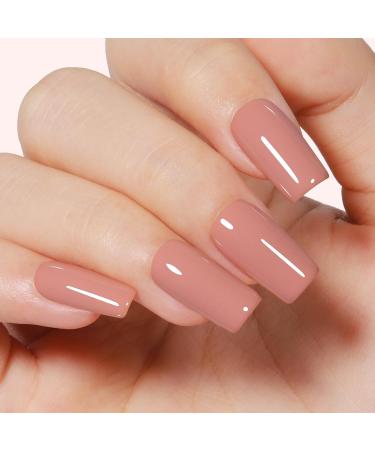 AILLSA Nude Gel Nail Polish 15 ML - Red Nude Color Gel Varnish | Soak Off UV/LED | Autumn & Winter Shade | Salon & Home Use - Buy Online on SooperMarket.com