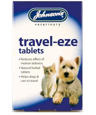 SIPW Johnson's Travel-Eze Tablets For Dogs & Cats Johnsons Natural Herbal Tablet (Travel-eze)
