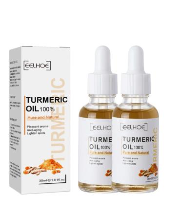 2 Pack Turmeric Dark Spot Corrector Serum Natural Turmeric Dark Spot Corrector Serum for Face Skin Care Moisturizing Repair Serum(30mL/1.01 f.oz)