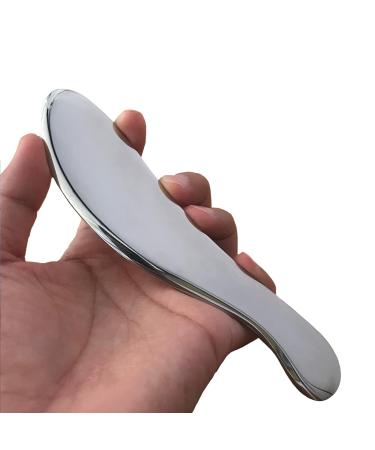 NCCYOOT Gua sha tool Stainless Steel Gua Sha IASTM tool muscle scraper guasha massage tool for soft tissue mobilization tool physical therapy(E) E Shape