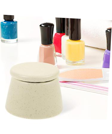 FOYTOKI Japanese Manicure Brush Cup Nail Dish Cups Nail Dish with Lids Dappen Dish Manicure Nail Dish Cup Nail Dappen Cup Nail Brush Dappen Cup Acrylic Nail Tools Nail Liquid Holder - Buy Online on SooperMarket.com