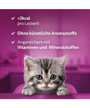 Whiskas Milk Kitten Snacks for 2-12 Months - 8x55g Treats for Healthy Growth | Functional Cat Snacks - International Shipping Available - Buy Online on SooperMarket.com