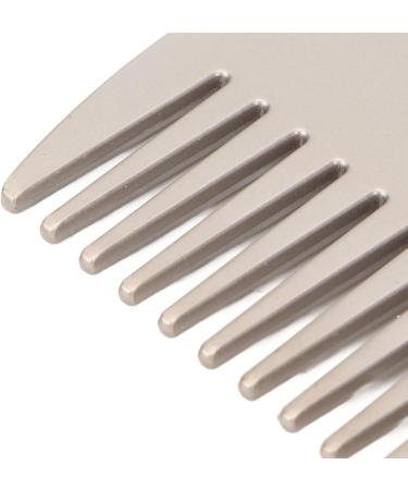 Stainless Steel Hair & Beard Comb - Multipurpose Sandalwood Pocket Moustache Comb for Grooming - Buy Online on SooperMarket.com