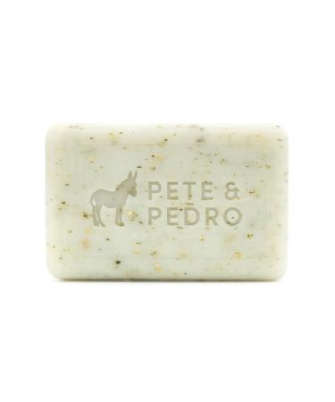 Pete & Pedro BODY BAR SOAP - Natural  Hydrating  Gentle Exfoliating Cleansing Bar Soap For Body & Face | Fresh Eucalyptus Scent | Moisturizing Shea Butter & Olive Oil | As Seen on Shark Tank  6 oz.