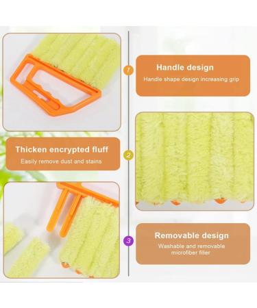Widybord 2Pcs Window Venetian 7 Finger Dusting Cleaner Tool Window Shutters Venetian Brush - Buy Online on SooperMarket.com