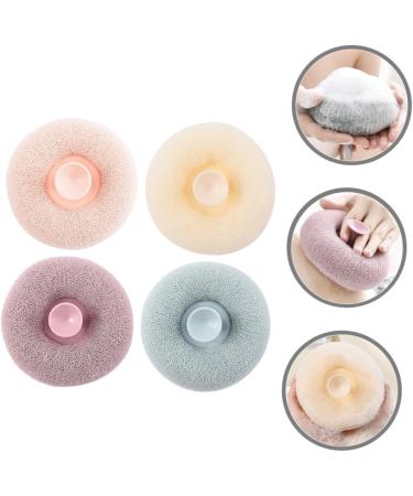 NOLITOY 4pcs Bath Ball Set | Exfoliating Loofahs & Body Scrubbers for Shower | Skin Cleaning & Bathing Essentials - Buy Online on SooperMarket.com
