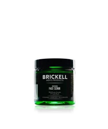 Brickell Men's Renewing Face Scrub for Men Natural and Organic Deep Exfoliating Facial Scrub Formulated with Jojoba Beads Coffee Extract and Pumice 59 mL Scented 59 ml (Pack of 1)