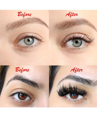 VNE Eyelashes 500 Fans Tray | Volume Lash Extensions | Mixed Length 6D CC Curl | Premade & Mega Lash Fans 9-16mm - Buy Online on SooperMarket.com