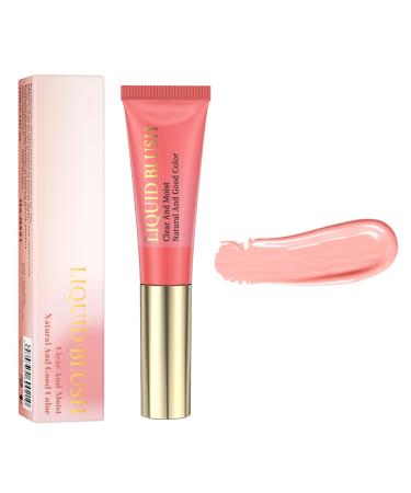 Lovelycat Pink Powder Powder Blusher Liquid Beauty Stick Shiny Velvet Texture Easy to Mix Soft Powder Powder Blusher Makeup Lasting Soft Natural Dew Durable (01# One Size) 01# 1 g (Pack of 1)