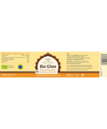 Buy Classic Ayurveda Organic Ghee from Hay Milk - 320g | Premium Quality International Shipping - Buy Online on SooperMarket.com