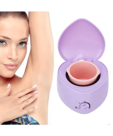 Mini Wax Warmer for Hair Removal - Professional Electric Guard Heat Removable Silicone Tank Home Use Purple (EU Plug 220V) - Buy Online on SooperMarket.com