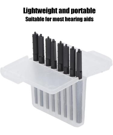 Wax Guard Filters 8Pcs Plastic Hear Clear Filters with Transparent Container Cerumen Stop Cleaning Tool Kit Protective Hearing Assistance Accessories (Black) - Buy Online on SooperMarket.com