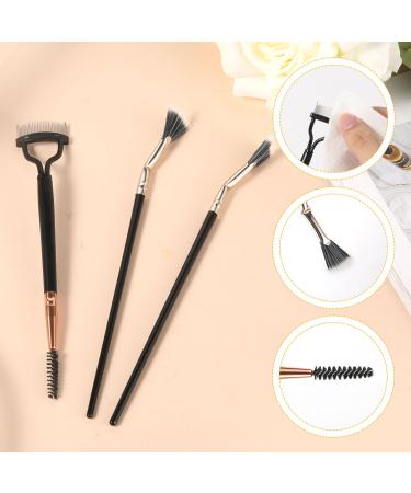 Premium Eyelash Separator Comb & 2 Mascara Fan Brushes - Dual Head Lash Shaper Tool for Perfect Eye Makeup | International Shipping - Buy Online on SooperMarket.com