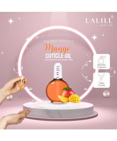 Lalill Nail & Cuticle Oil 75ml - Vegan Mango Nail Care Oil for Healthy Nails & Cuticles - Manicure Essential with Pipette - Buy Online on SooperMarket.com