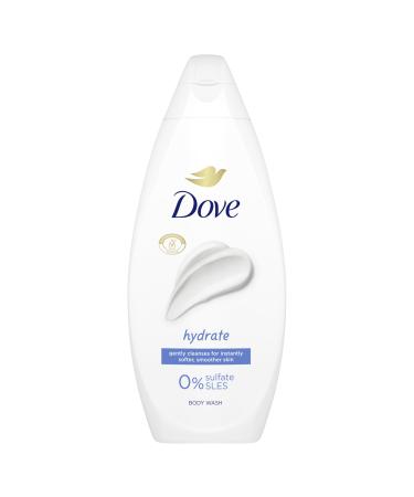 Dove Hydrate Body Wash Body Cleanser Shower Gel With Plant-Based Moisturisers For Softer Smoother Skin After One Shower 225 Ml