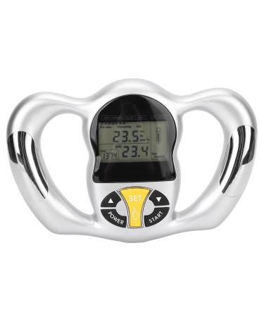 Brrnoo Handheld Body Fat Analyzer Calorie BMI Measurement LCD Screen Portable Digital Health Monitor Handheld Body Fat Measuring Instrument BMI Meter Fat Analyzer Monitor Measure Device
