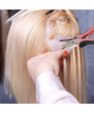 YUIP Hair extension Pliers Mini ring pliers Wig pliers Pliers for wigs Alloy hair extension pliers 3-hole hair extension clamp stainless steel For hair extensions black and pink - Buy Online on SooperMarket.com