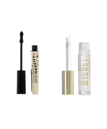 Milani Highly Rated Anti-Gravity Black Mascara with Castor Oil and Molded Hourglass Shaped Brush & Milani Highly Rated Lash and Brow Enhancing Growth Serum