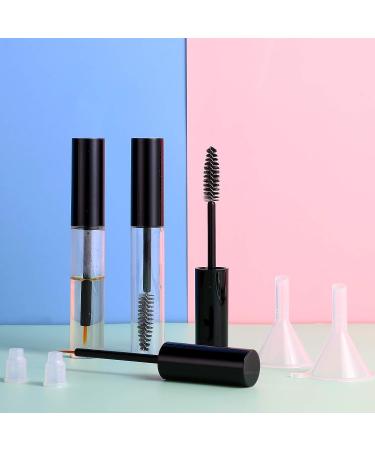 12-Piece 10ml Empty Mascara & Eyeliner Tubes Set with 4 Cream & Liquid Containers - DIY Eyelash Serum Kit - Buy Online on SooperMarket.com