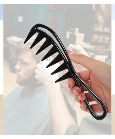 Yoezuo Wide Tooth Comb 2 PCS Curling Comb Coarse Tooth Comb Hair Comb Set Heat Resistant Antistatic Coarse Hair Comb Styling Comb for Women Men Hair Styling Salon (Black) - Buy Online on SooperMarket.com