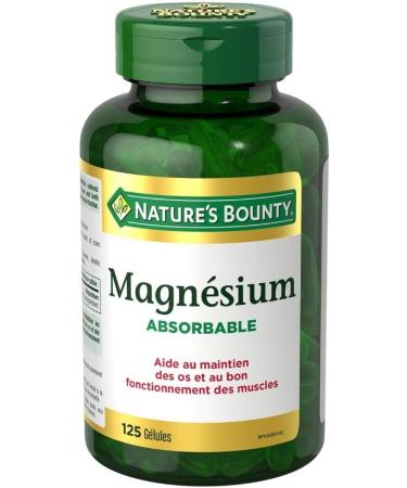 Nature's Bounty Magnesium 125 Liquid Softgels - Enhanced Absorption - Capsules - Buy Online on SooperMarket.com
