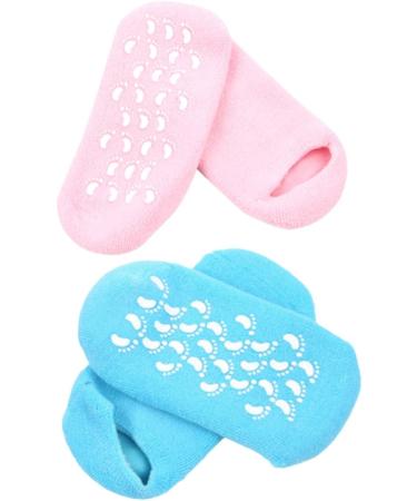 minkissy 2 Pairs Moisturizing Heel Socks Spa Gel Socks Features Socks for Women Women s Socks Gel Socks for Moisturizing Womens Socks Silicone Socks Moisture Socks Lotion Essential Oil Miss - Buy Online on SooperMarket.com