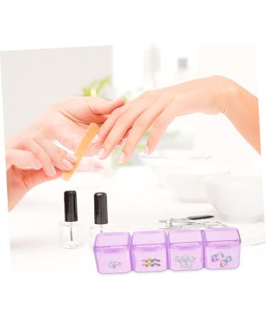 ABOOFAN 3 Sets Nail Art Storage Box Nail Jewelry Manicure Accessories Holding Ornament Container Ornament Storage Bin Nail Organizer Makeup Drawer Dip Powder Organizer Grid Spare Parts Abs - Buy Online on SooperMarket.com