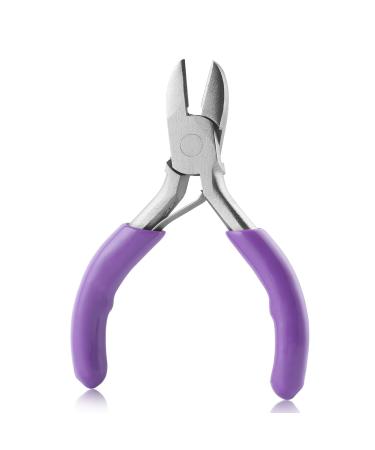 GOLD DEER Mini Diagonal Pliers 3 Inches Wire Cutters Small Side Cutter Mini Jewelry Pliers High Hardness Wire Cable Snips Flush Cutter Snips Tools for Wire Wrapping Bending Cutting Snipping
