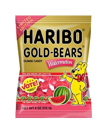 Haribo Goldbears Gummi Candy 4 oz. Pack - Watermelon Pineapple Gummy Bears (2 Count) - Buy Online on SooperMarket.com