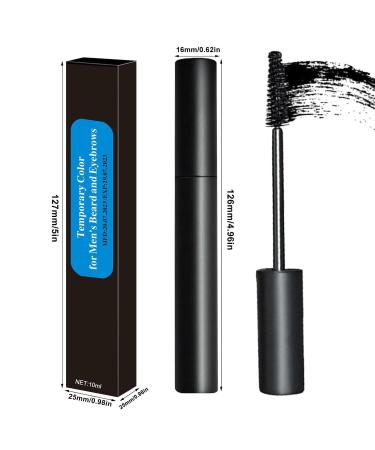 Buy Waterproof Eyebrow Color for Men - 0.3oz Eyebrow Tinting Pen - Durable & Wipe-Resistant Beard Dye in Cypress Black - Buy Online on SooperMarket.com