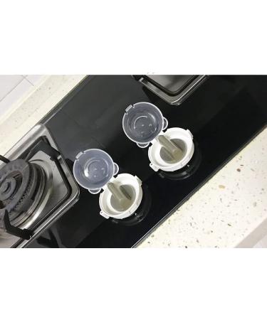 5PCS Gas Stove Knob Covers - Child Safety Transparent Guard w/ Strong Adhesive - Buy Online on SooperMarket.com