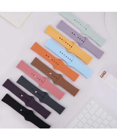 Mugust Adjustable Silicone Bracelet for Garmin Vivoactive 5/3 Vivomove 3/HR/Luxe/Style and Forerunner 55/245/645 - 20mm Sports Replacement in Milk Tea Color - Buy Online on SooperMarket.com