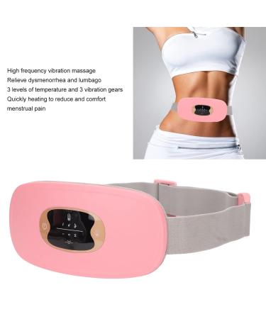 Shop Menstruation Heating Belts - 3 Temperature Levels Fast Warming & Vibration | Comfortable Portable Pink Abdominal Heating Pillow for Women & Girls - Buy Online on SooperMarket.com