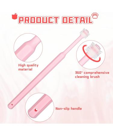 2 Pieces Soft Silicone 360-Degree Dog Toothbrush Set | Dental Care for Pets & Cats | Oral Hygiene Deep Cleaning - Buy Online on SooperMarket.com
