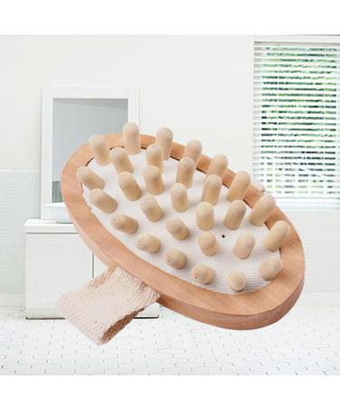 Yardwe Wooden Cellulite Massage Body Massager for Hair Stimulation and Skin Exfoliation - Buy Online on SooperMarket.com